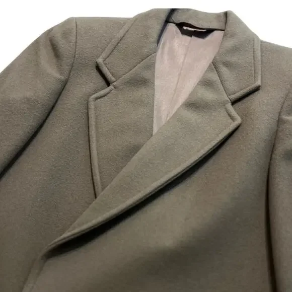 Vintage David Brooks Ltd Tan Taupe 100% Wool Blazer size 6 Light Academia 80s - Picture 9 of 11